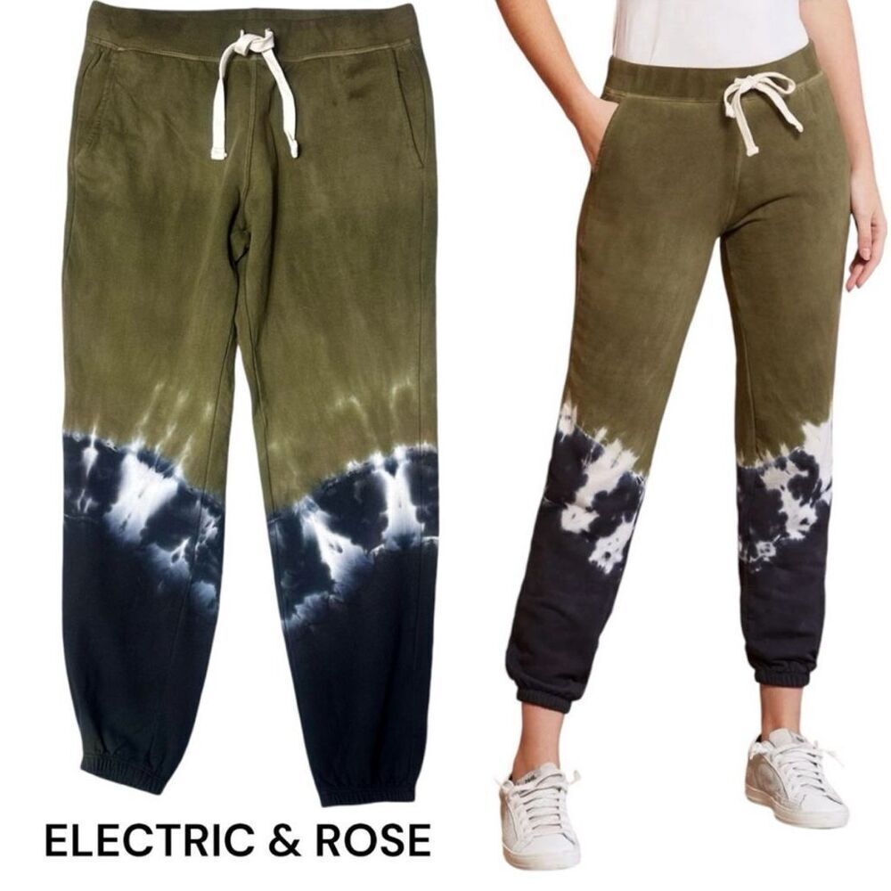 Electric & Rose Vendimia Jogger in Onyx, Cloud & Eden Sweatpants some medium NWT